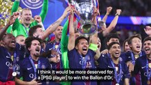 Vitinha wants to see a PSG player win the Ballon d'Or