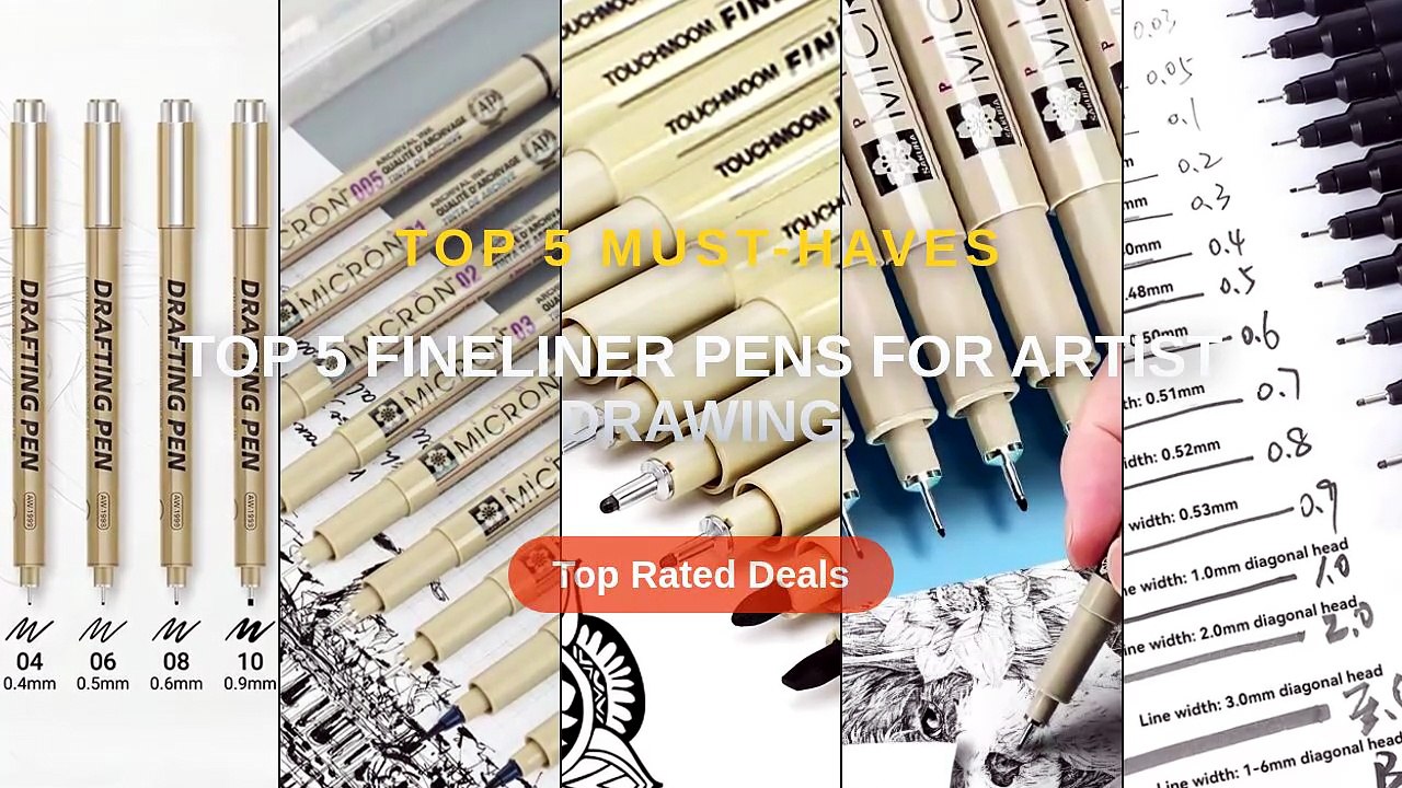 Top 5 Fineliner Pens For Artist Drawing - Video Dailymotion