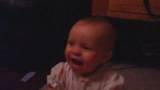 8 month old baby laughing