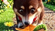 Corgi Puppy Builds a Bridge to Save a Bug! 🐛🐶