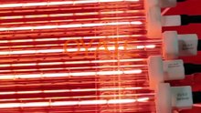 R7S Base Infrared Quartz Heating Lamp Halogen IR Heating Tube with Anti-shatter Coating