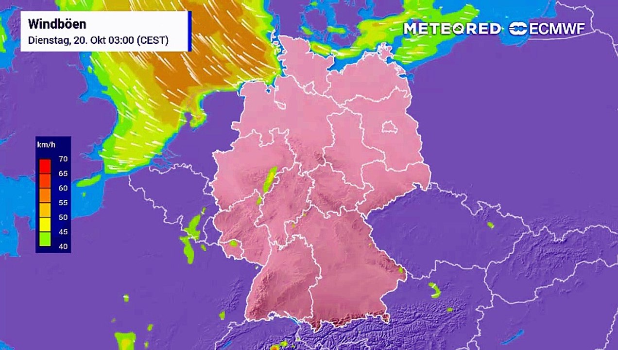 Der wind frischt in richtung donnerstag deutlich auf!