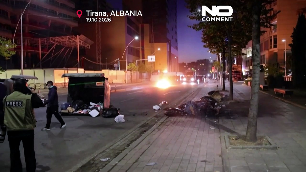 Albanien: unruhen eskalieren mit feuerwerk, molotowcocktails, wasserwerfern