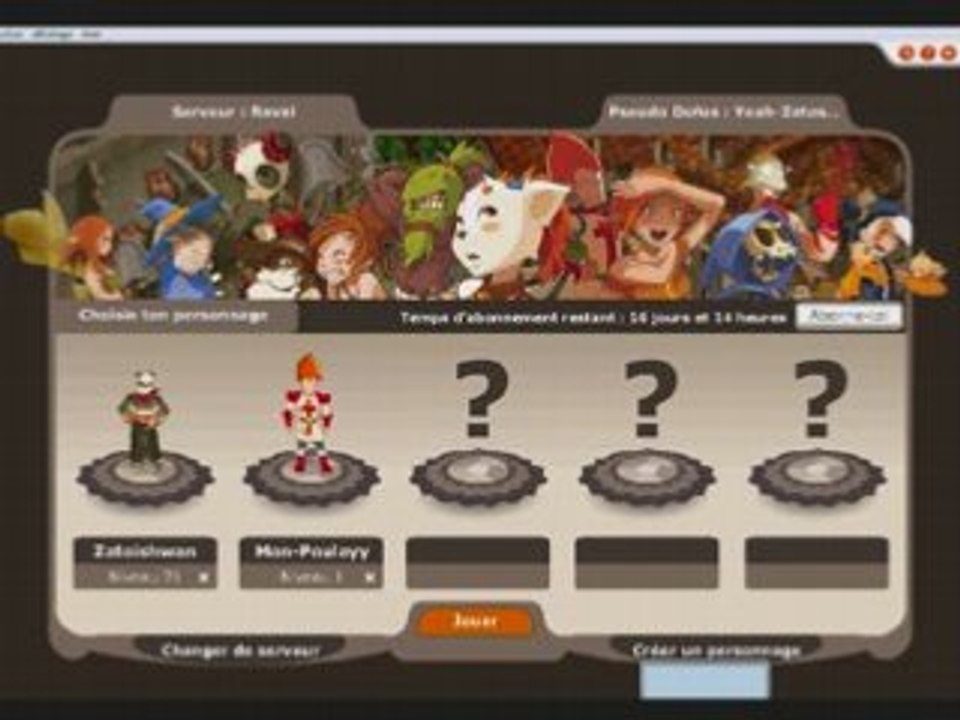 [Dofus] Grimus, Serveur Raval Les Adieux ©