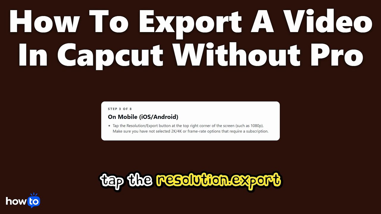 How to export a video in capcut without pro (Step by Step) - video ...
