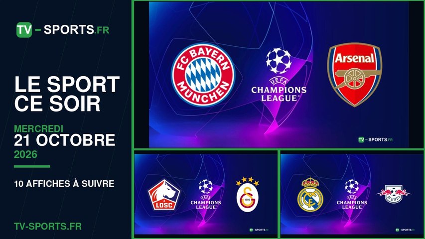 Programme sport du mercredi 21 octobre 2026 : les affiches à suivre