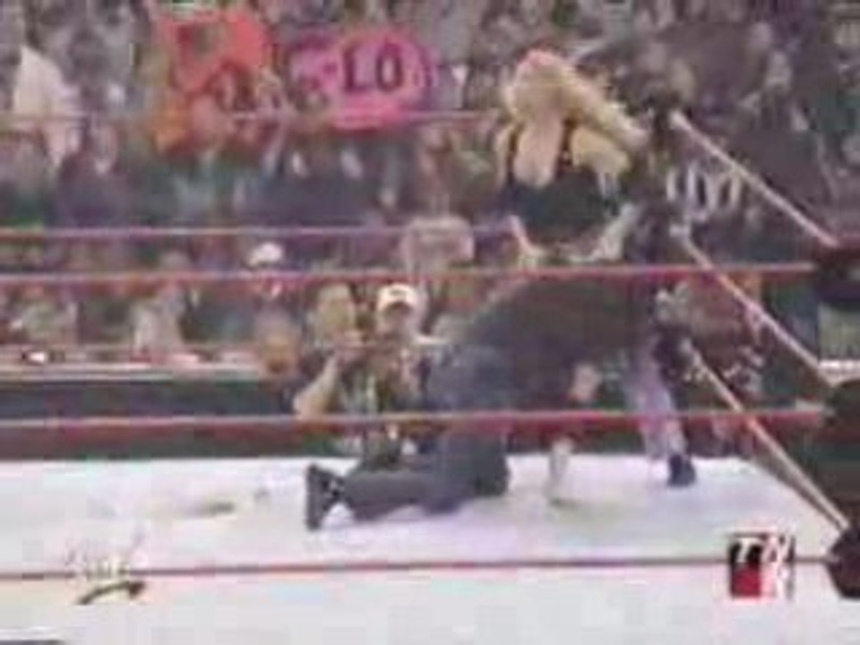 Trish vs Stephanie - Belt strap match