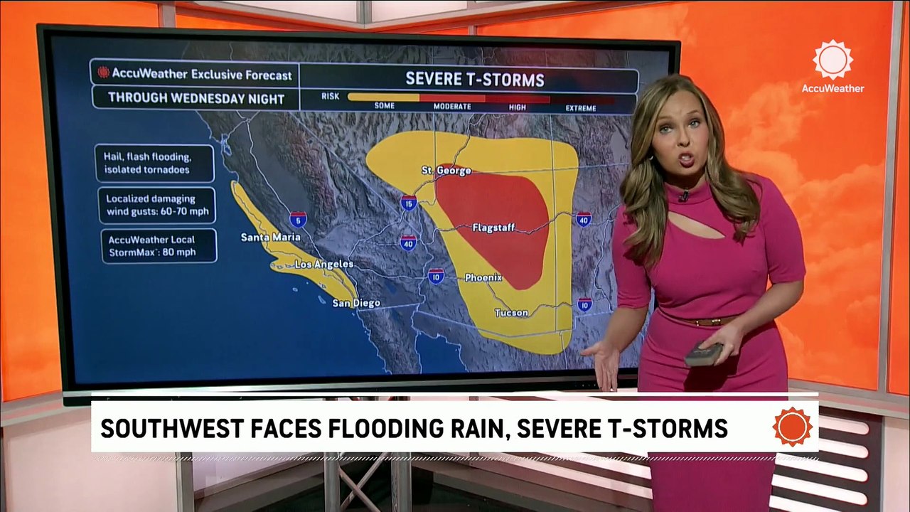 Severe storm risk extends across the Southwest - video Dailymotion