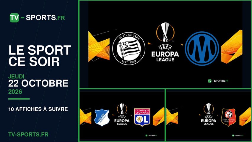 Programme sport du jeudi 22 octobre 2026 : les affiches à suivre