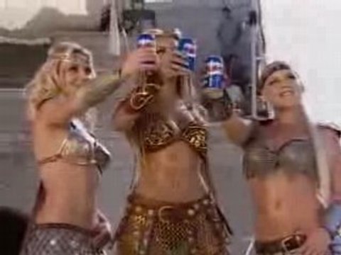Britney, Beyonce & Pink - Making Of Pepsi Gladiators