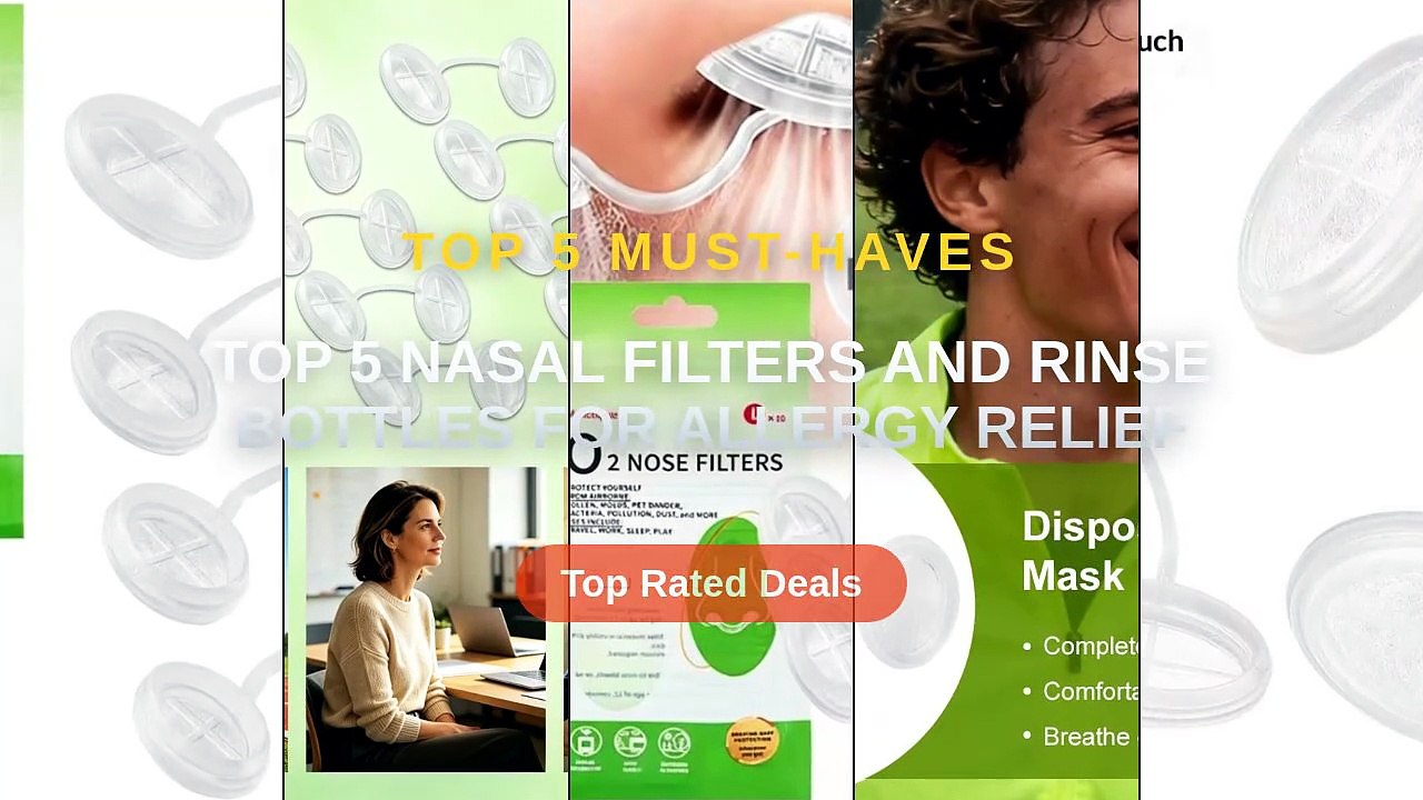 Top 5 Nasal Filters And Rinse Bottles For Allergy Relief - Video ...