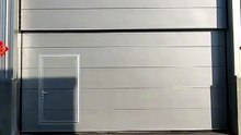 Industrial overhead doors with wicket must anti-fall device lock mechanically, not just cut power?