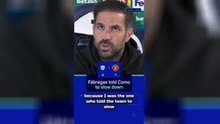 Fabregas regrets telling Como to go easy in United demolition