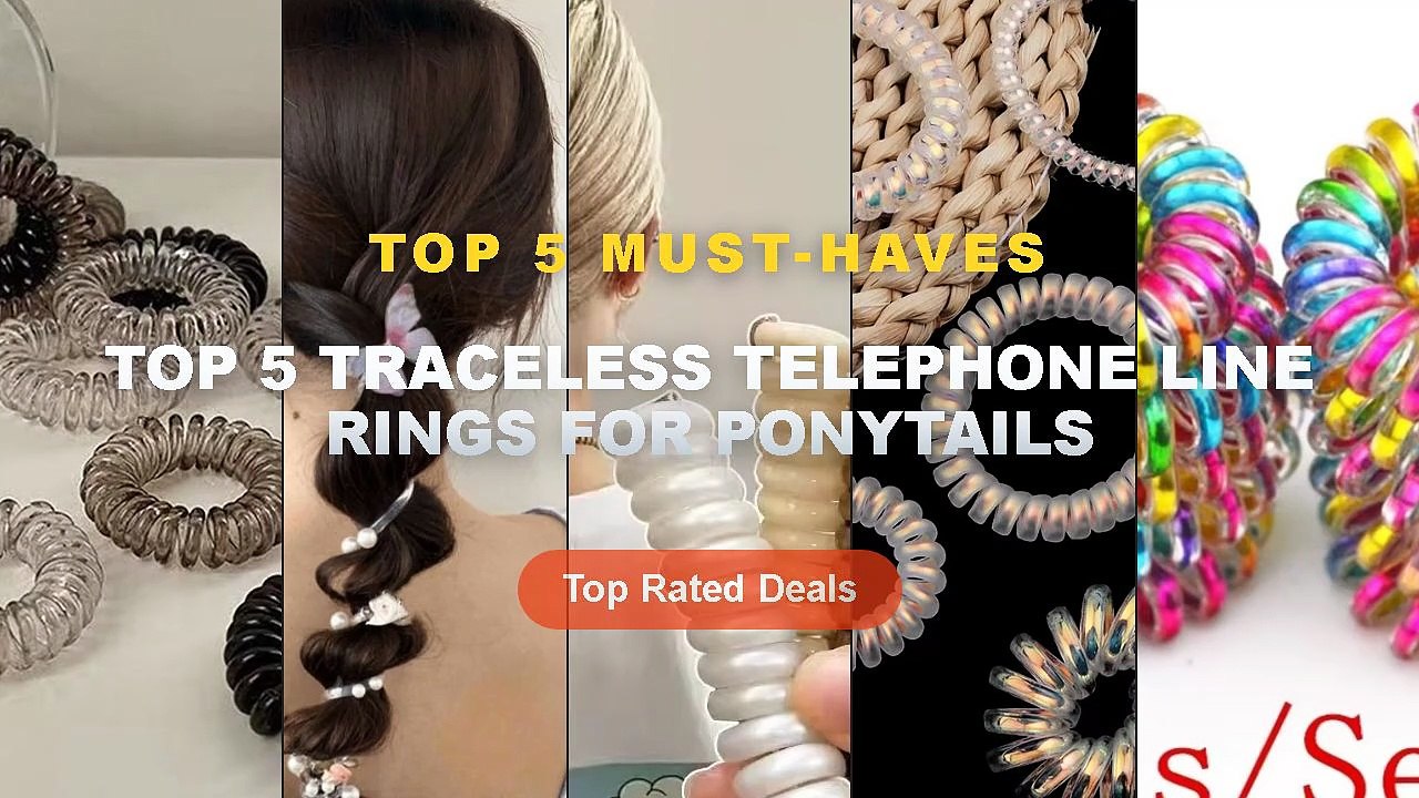 Top 5 Best Top 5 Traceless Telephone Line Rings For Ponytails (Must ...
