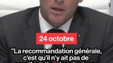 Emmanuel Macron estime que les manifestations non “légitimes” doivent être interdites ce 24 octobre.