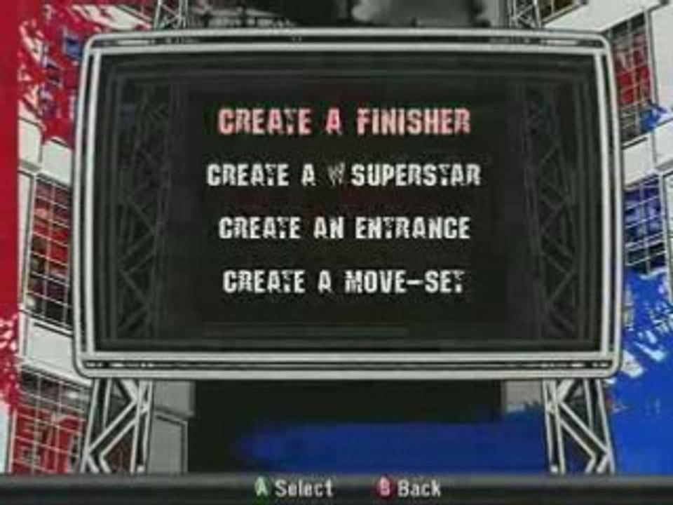 WWE Smackdown vs. RAW 2009  create-a-finisher mode