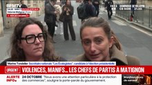 Réunion à Matignon: "Si on ne parle pas des revendications de lycéens, alors cette réunion aura servi à rien", déclare Marine Tondelier, secrétaire nationale Les Écologistes, candidate à la présidentielle
