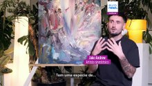 Reino Unido: artista britânico pinta a música que ouve
