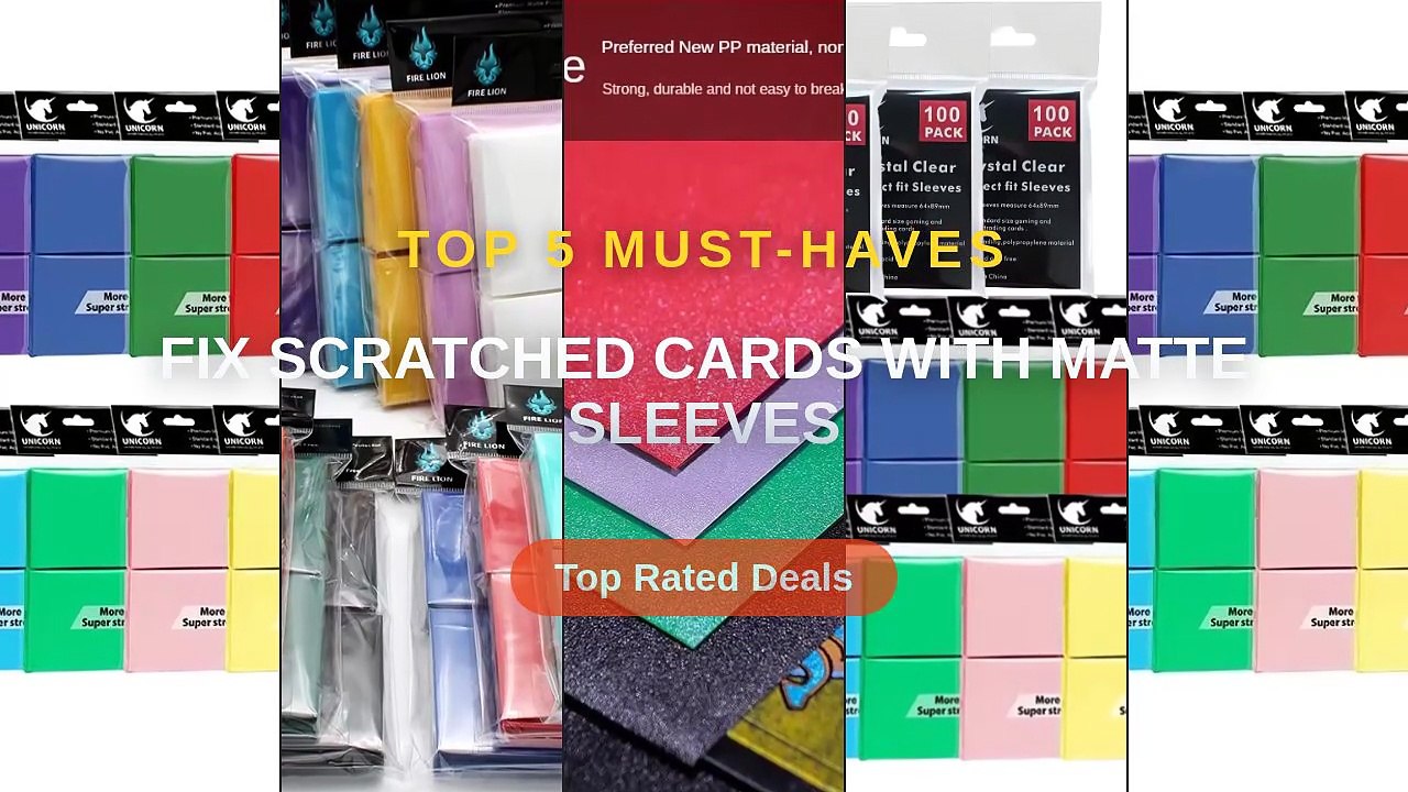 Fix Scratched Cards With Matte Sleeves - Video Dailymotion