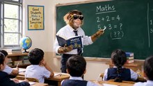 This Monkey Teacher Forgot His Own Answer! 😂🐒📚