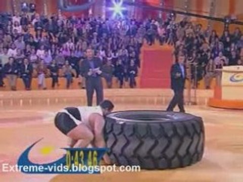 Guinness World Records - Fastest tyre flipping