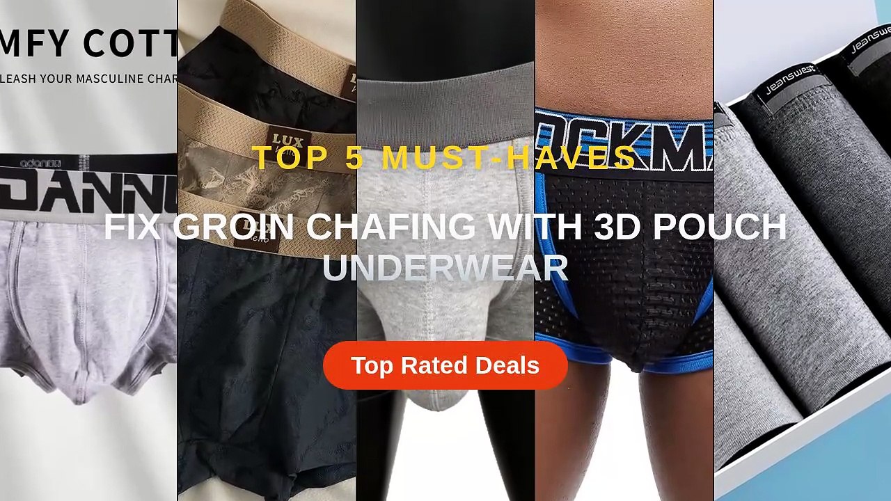 Fix Groin Chafing With 3D Pouch Underwear - Video Dailymotion