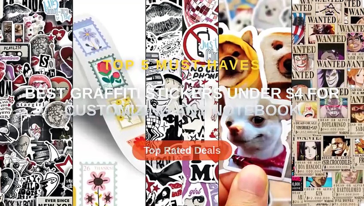 Best Graffiti Stickers Under $4 For Customizing Any Notebook - Video ...