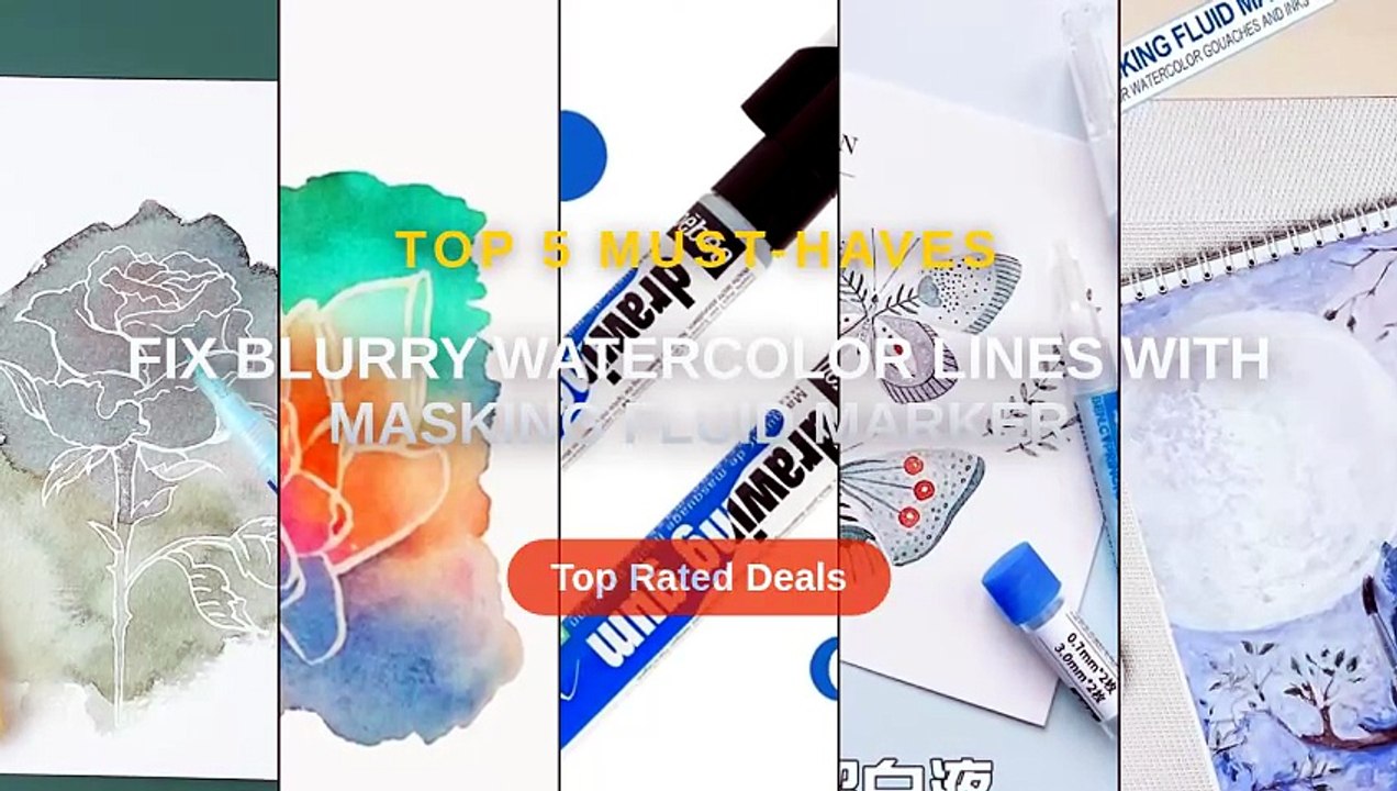 Fix Blurry Watercolor Lines With Masking Fluid Marker - Video Dailymotion