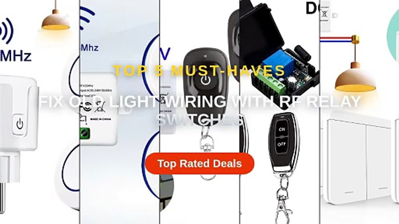 Fix Old Light Wiring With RF Relay Switches - Video Dailymotion