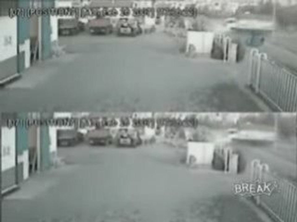 Truck Slams Into Speeding Cop Car