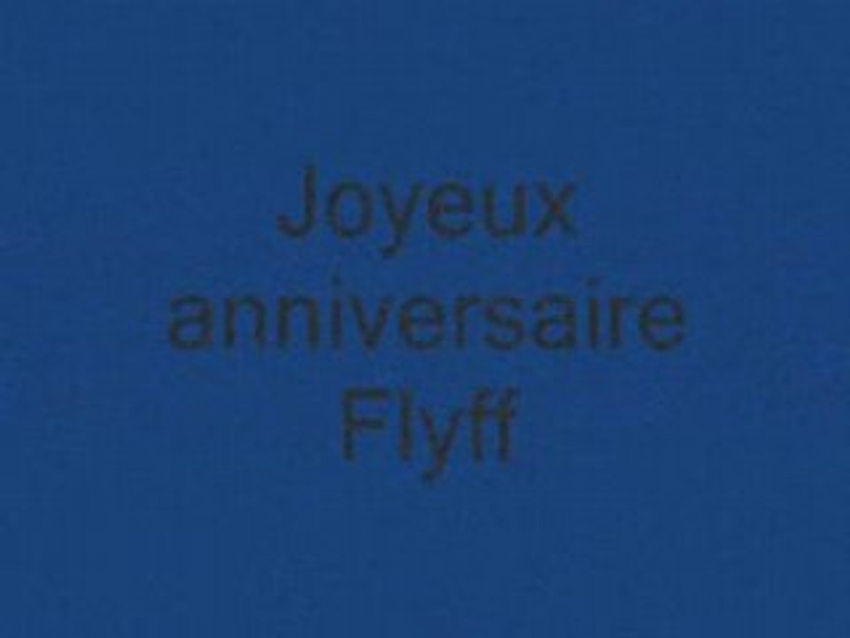Joyeux anniversaire flyff
