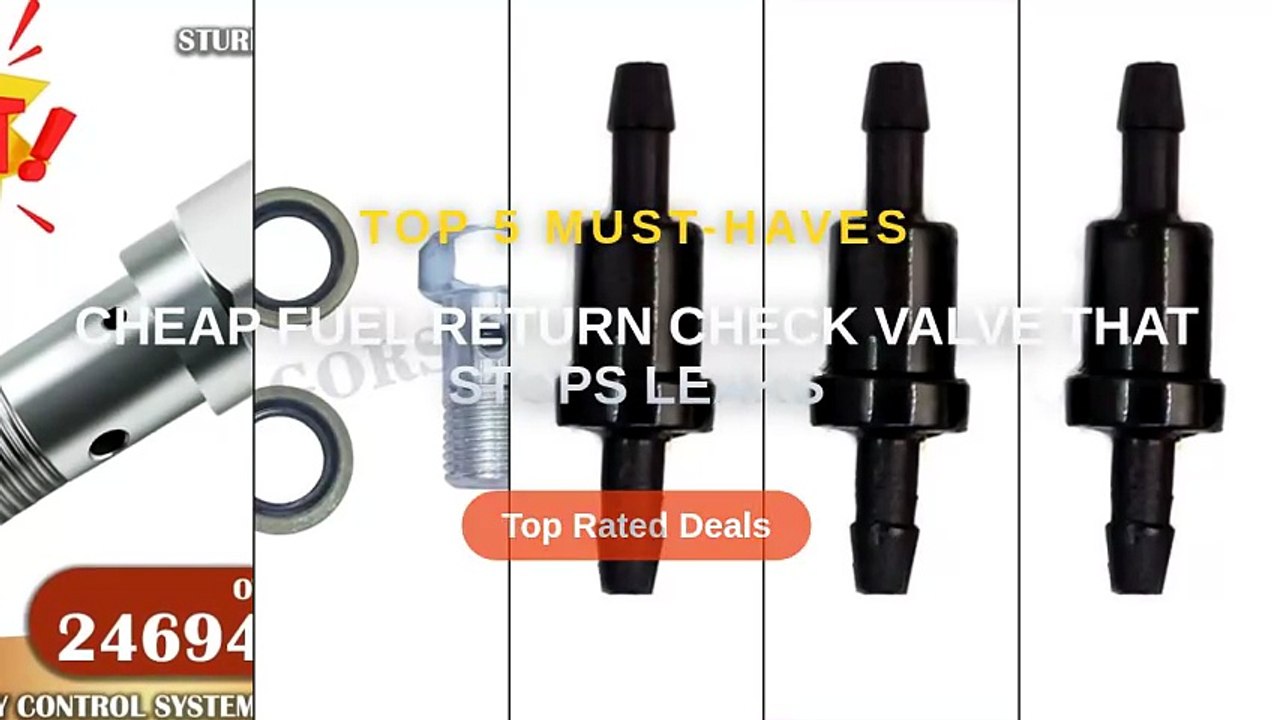 Cheap Fuel Return Check Valve That Stops Leaks - Video Dailymotion