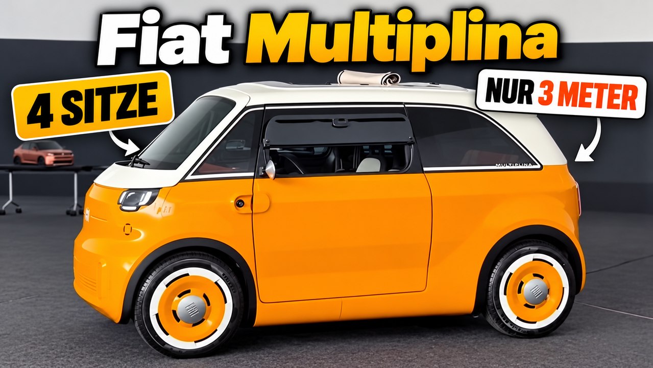 Fiat multiplina: neuer elektro-viersitzer mit historischem vorbild!