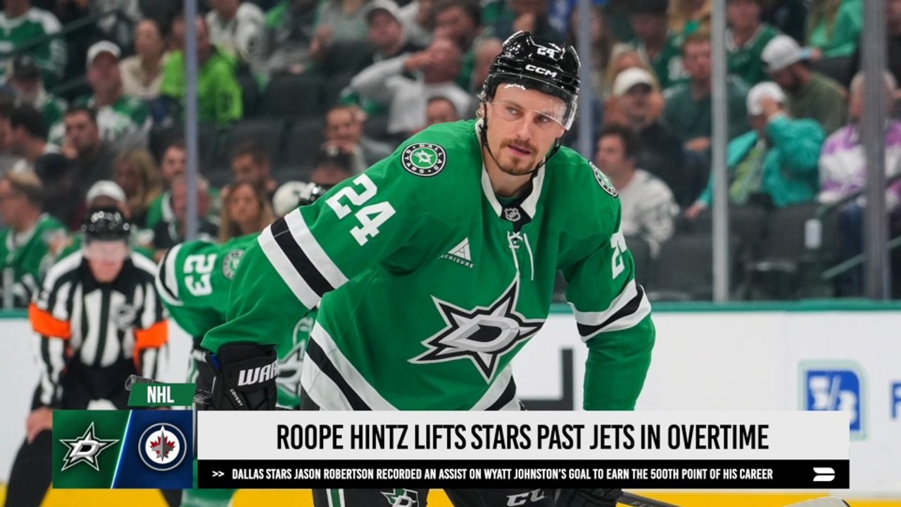 NHL UPDATE: Roope Hintz Delivers Late Equalizer and Overtime Winner as ...