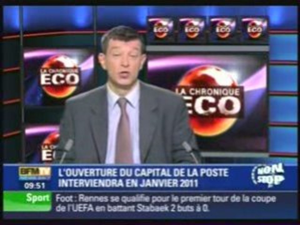 Changement de statut pour la poste janvier 2010
