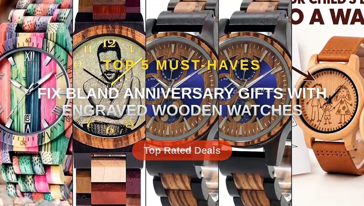 Fix Bland Anniversary Gifts With Engraved Wooden Watches - Video ...