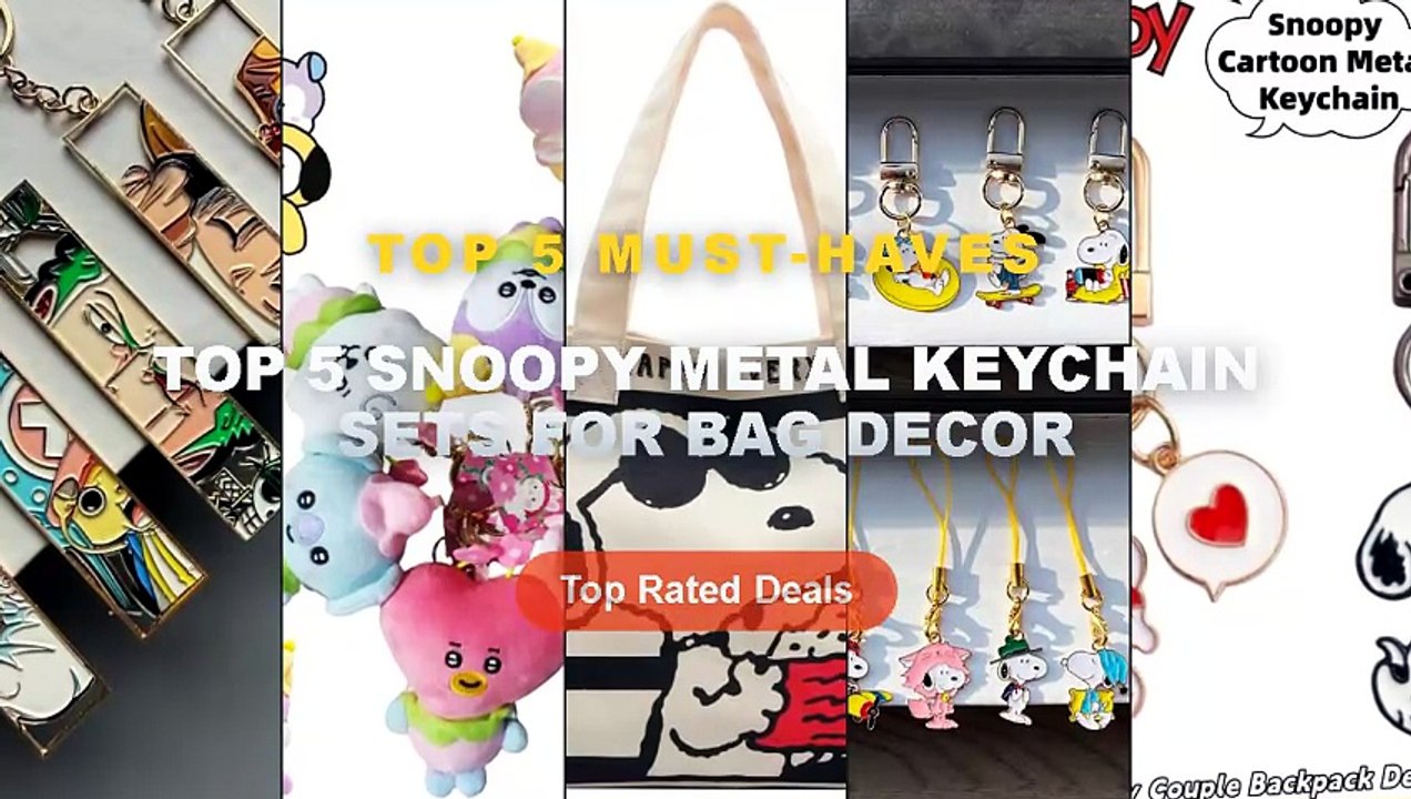 Why Everyone Is Buying Top 5 Snoopy Metal Keychain Sets For Bag Decor ...