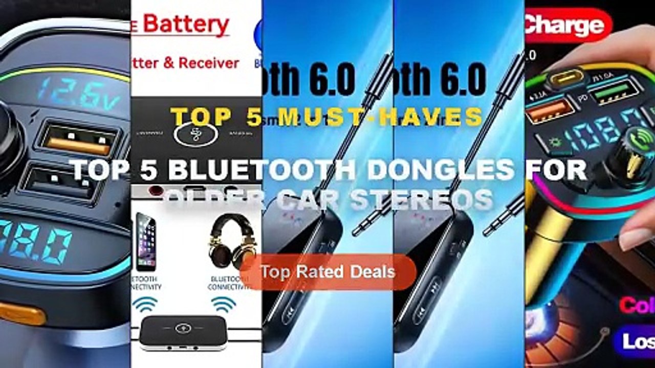 Cheap & Best Top 5 Bluetooth Dongles For Older Car Stereos Unboxing ...