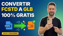 Cómo convertir un archivo FCSTD a GLB manteniendo el 100% de calidad nítida (Gratis)