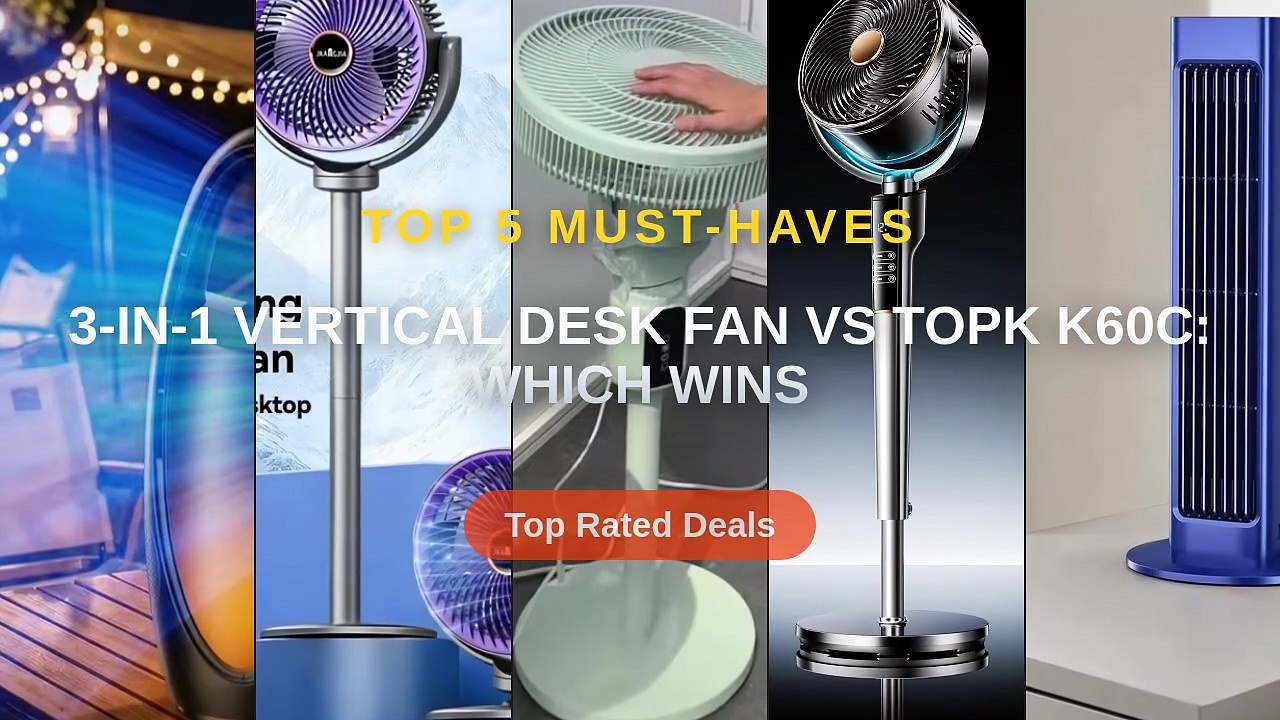 3-in-1 Vertical Desk Fan vs TOPK K60C: Which Wins - Video Dailymotion