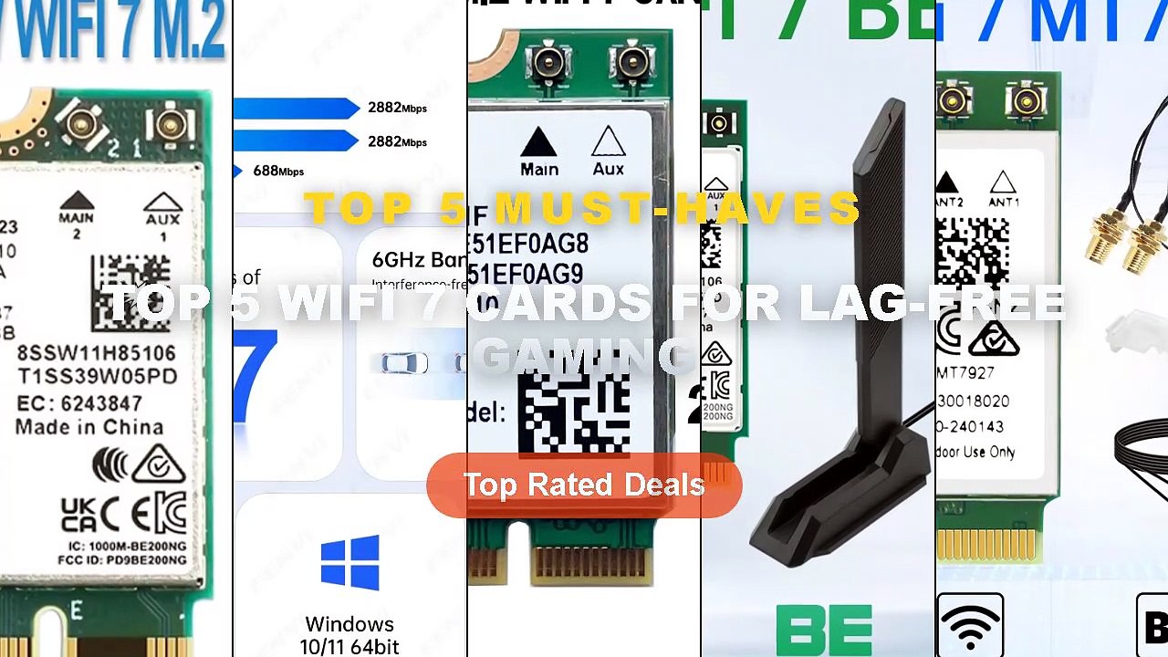 Cheap & Best Top 5 WiFi 7 Cards For Lag-Free Gaming Unboxing & Review ...