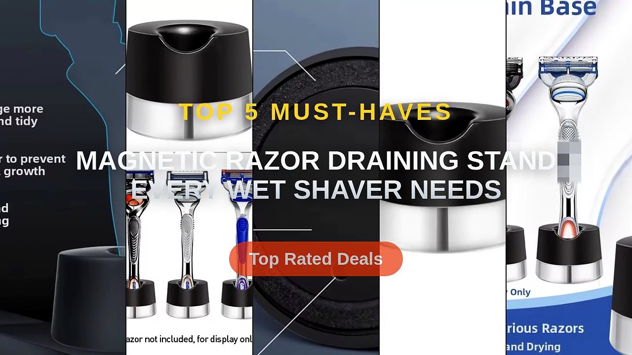 Magnetic Razor Draining Stand Every Wet Shaver Needs - Video Dailymotion