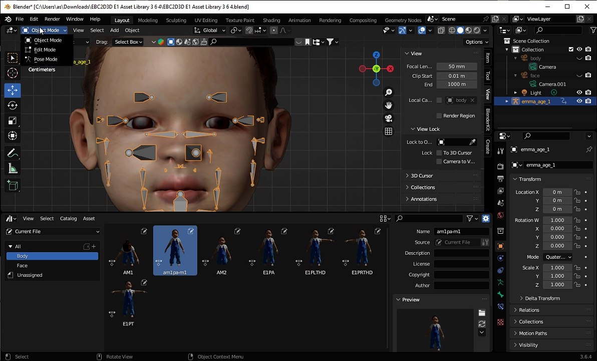 EBC2D3D E1 Asset Library 3 6 4 easy tutorials 03 save your pose and ...
