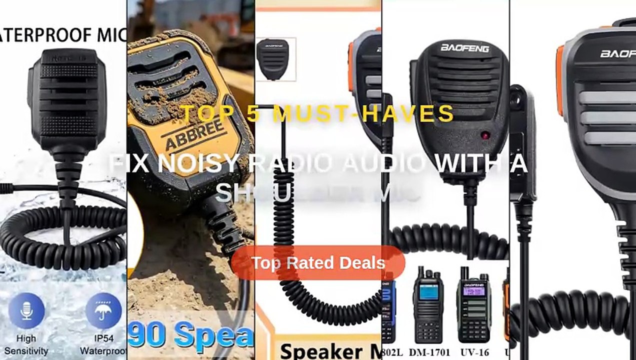 Fix Noisy Radio Audio With a Shoulder Mic - Video Dailymotion