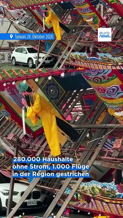 Supertaifun champi in taiwan fordert todesopfer - weitere stürme drohen