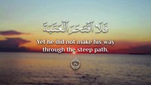 ﴿ أَلَم نَجعَل لَهُ عَينَينِ (8) وَلِسانًا وَشَفَتَينِ (9) وَهَدَيناهُ النَّجدَينِ (10) ﴾