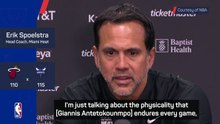 Giannis 'not crying' after fouling out for Heat - Spoelstra