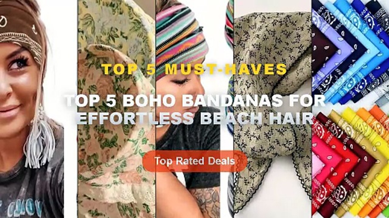 Amazing Top 5 Boho Bandanas For Effortless Beach Hair You Need To See ...