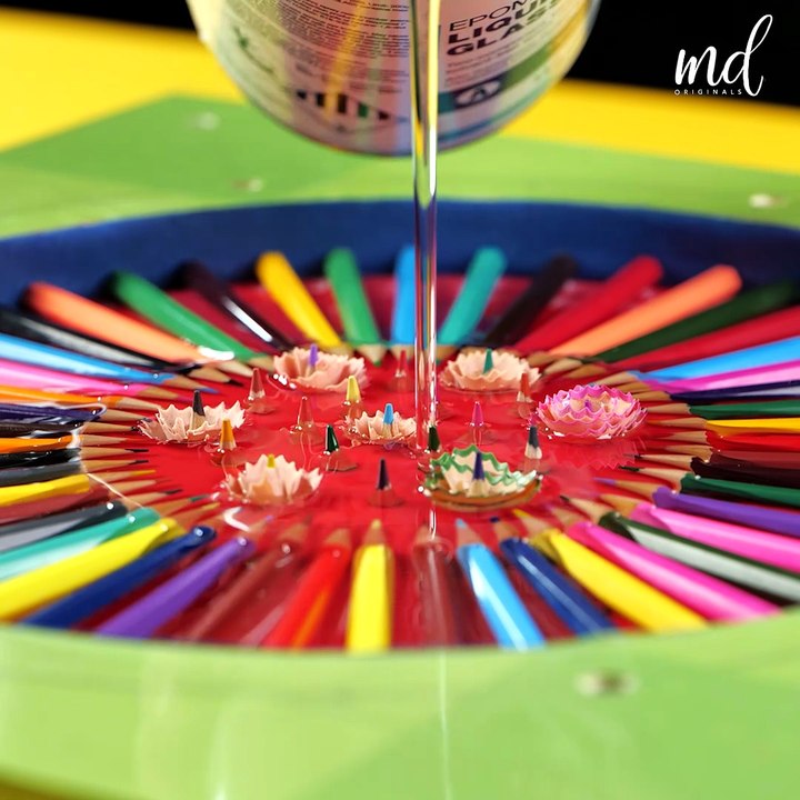 DIY colored pencils clock! 🕐 - video Dailymotion