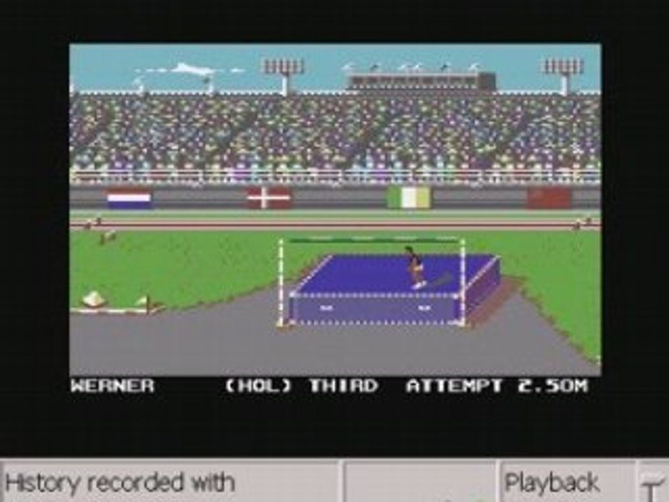 Summer Games 2 - Highjump 2,50m on Commodore 64